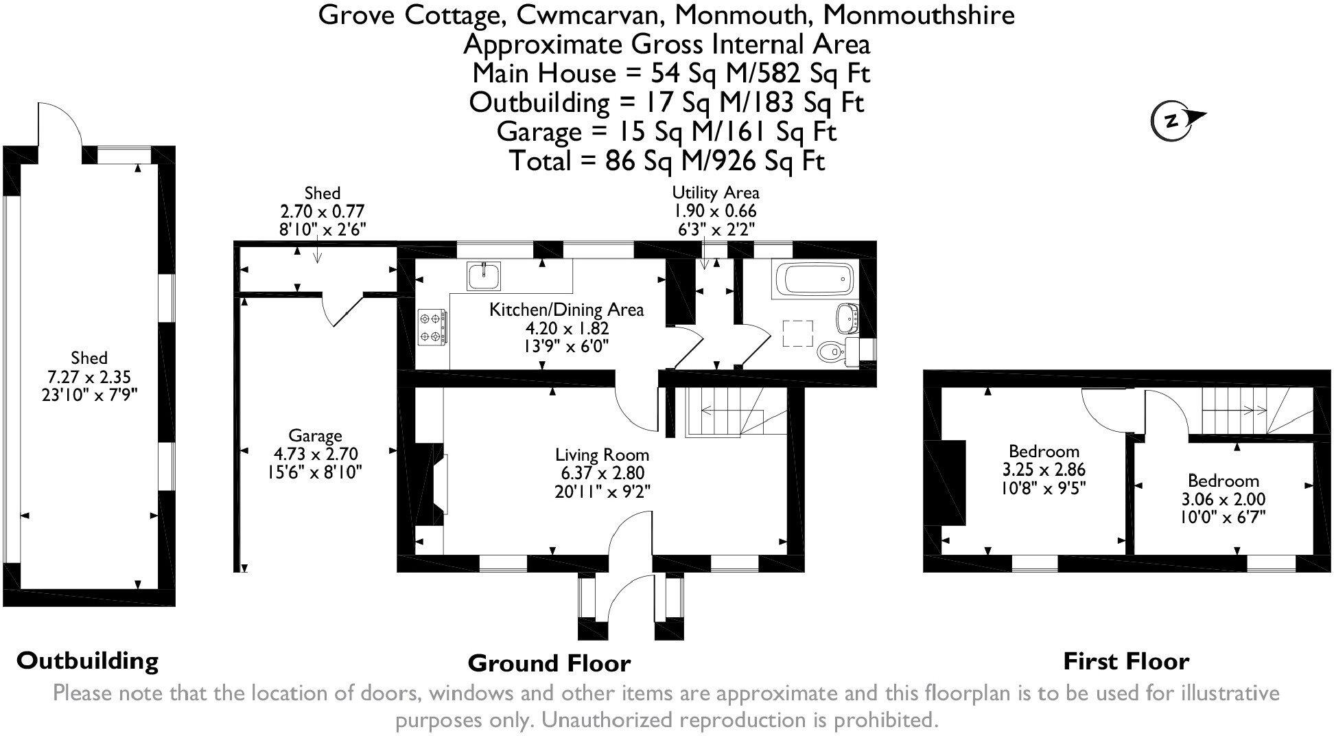 Cwmcarvan, Monmouth floorplan