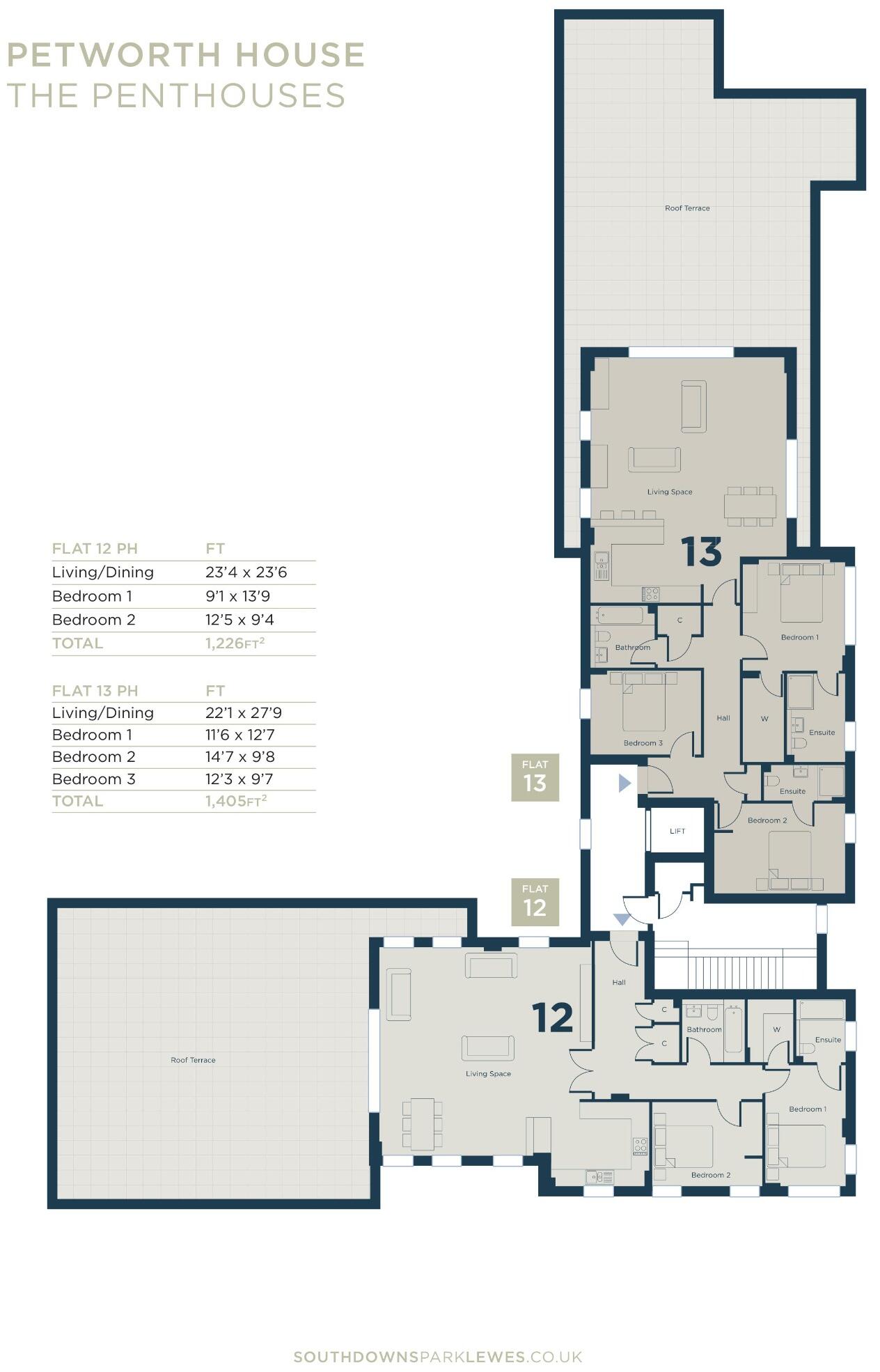 Firle & Petworth House, Southdowns Park, Lewes, East Sussex, BN7 floorplan