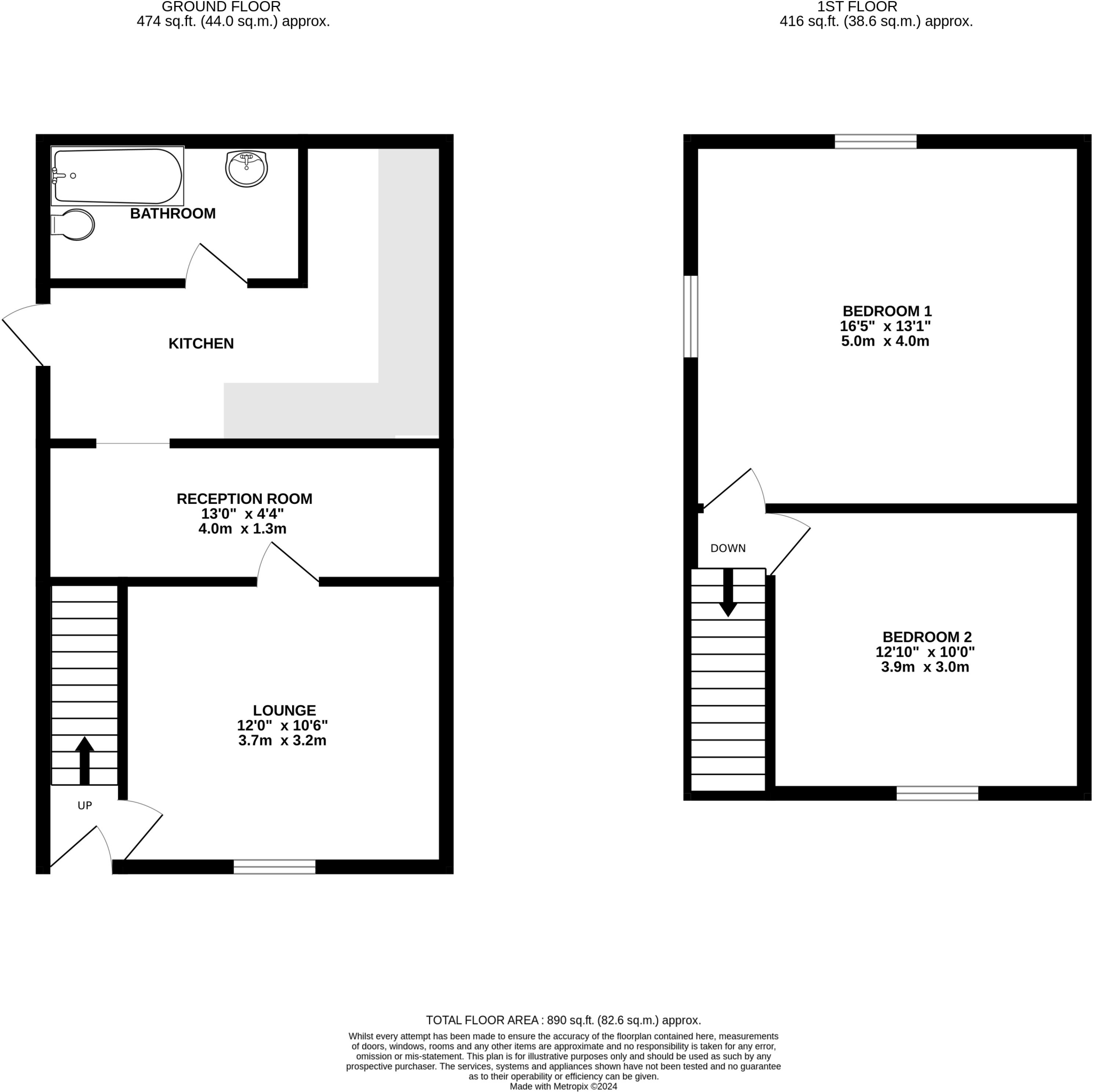 Dog And Duck Lane, Morton floorplan