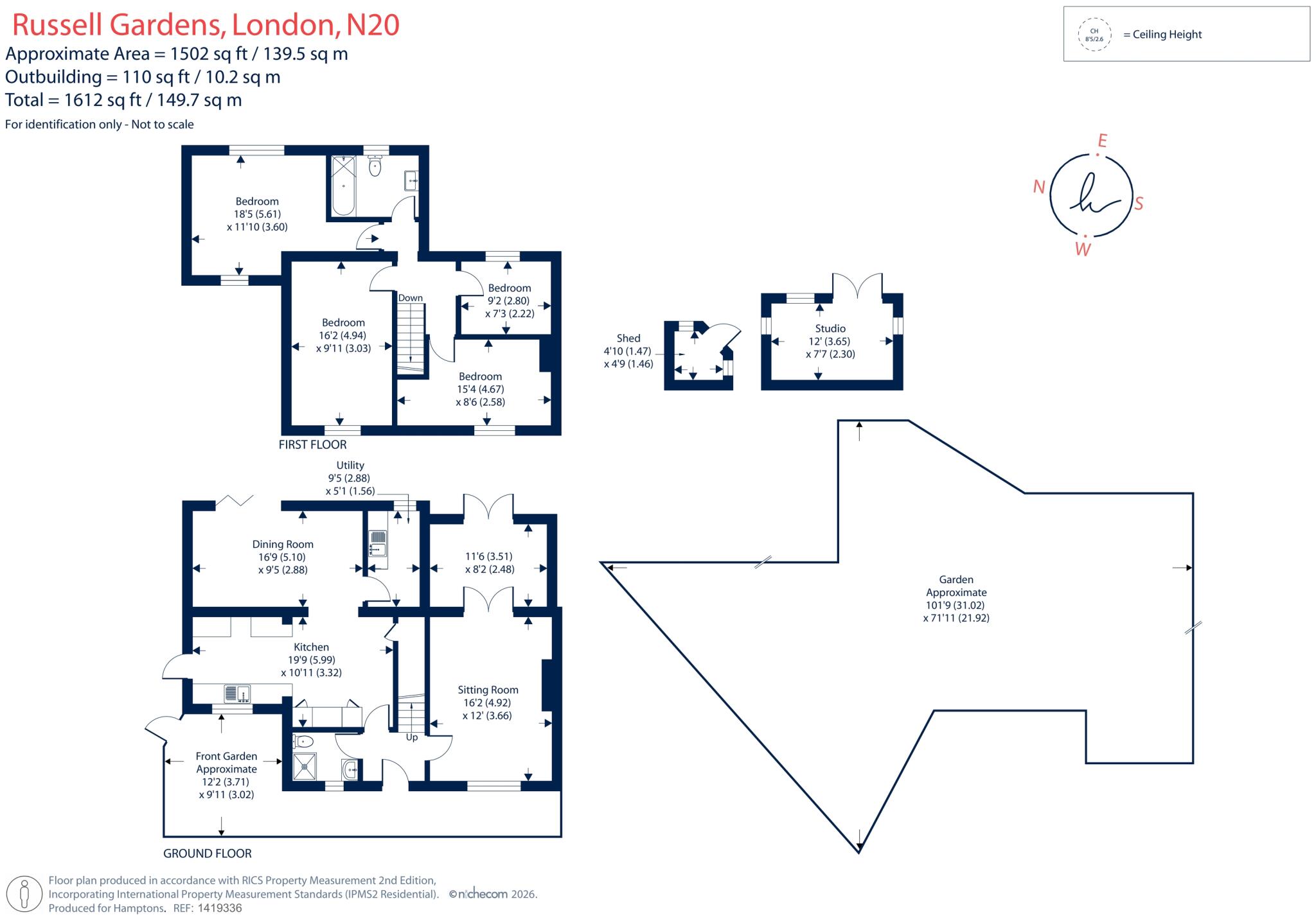 Russell Gardens, Whetstone, N20 floorplan