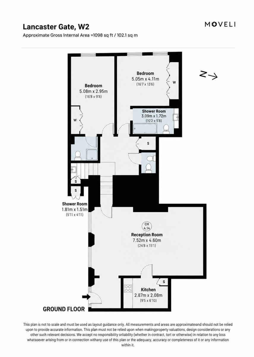 Lancaster Gate, London, W2 floorplan