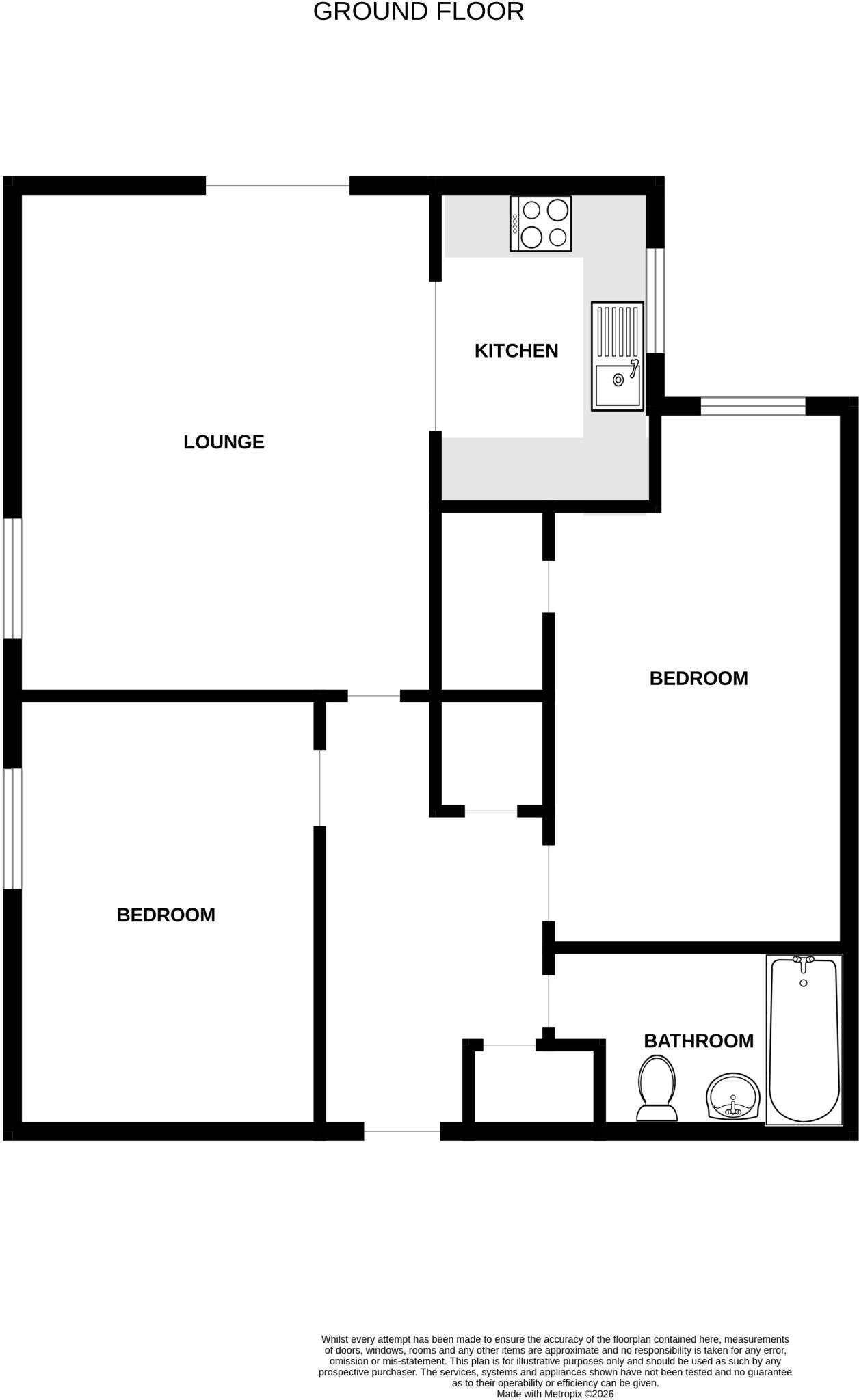 Flat 37, 11 Clachnaharry Road, Inverness, IV3 floorplan