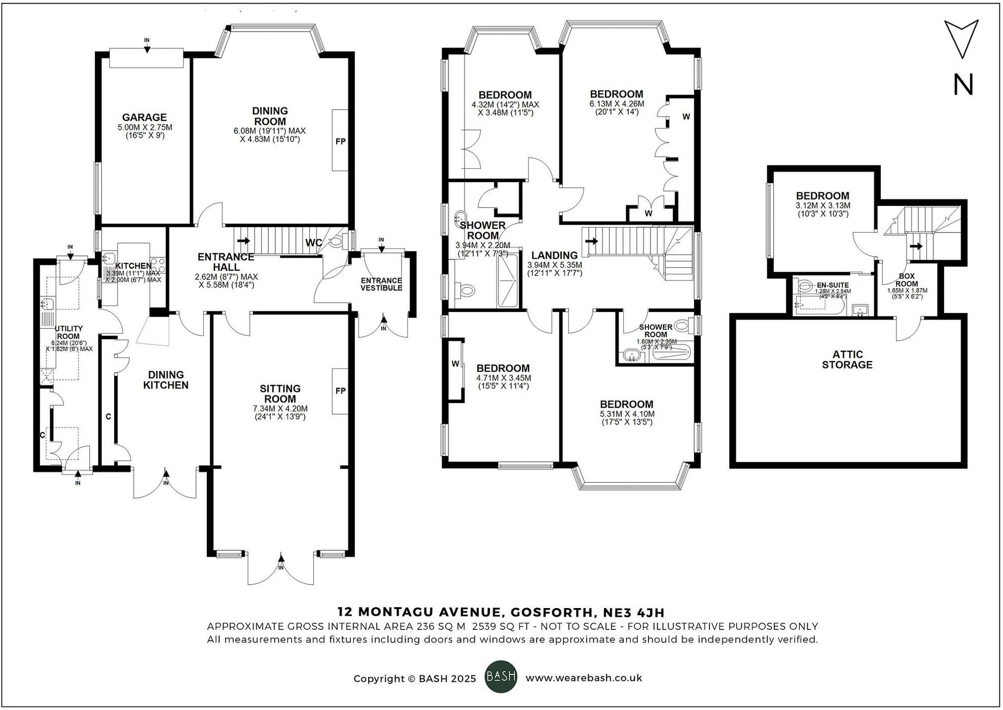 Montagu Avenue, Gosforth, NE3 floorplan