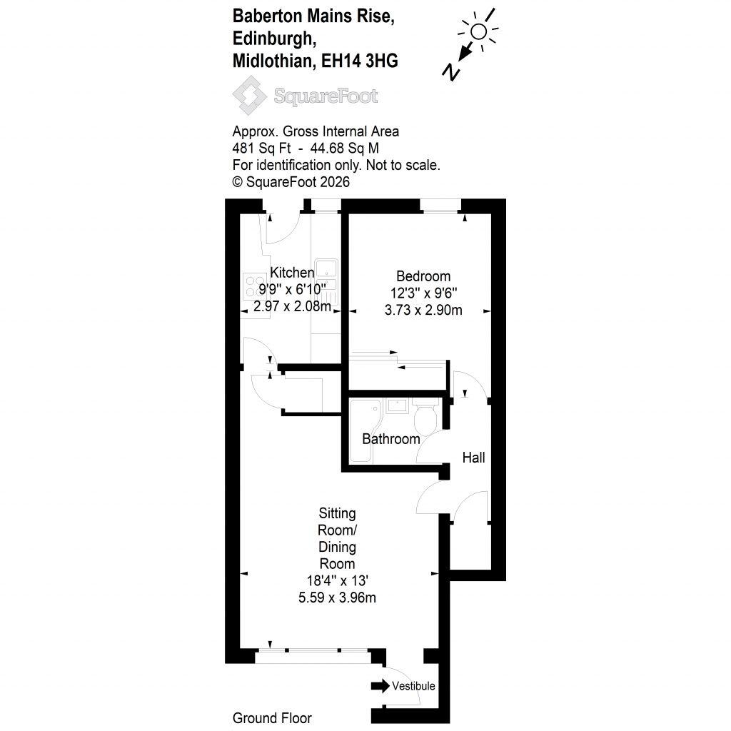 48 Baberton Mains Rise, Edinburgh, EH14 3HG floorplan