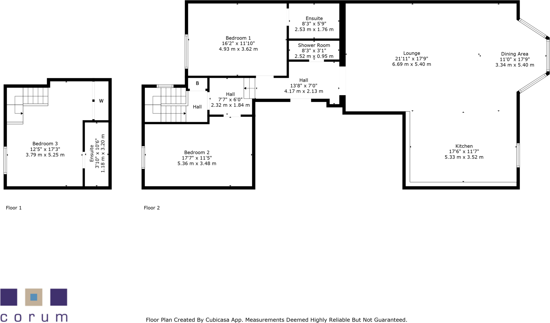 1/1 19 Park Terrace, Park, G3 6BY floorplan