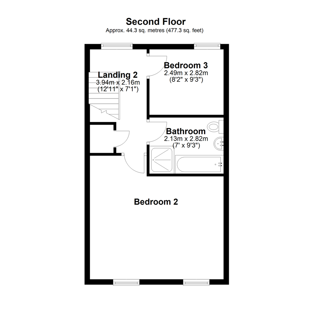Shakespeare Way, Spalding floorplan