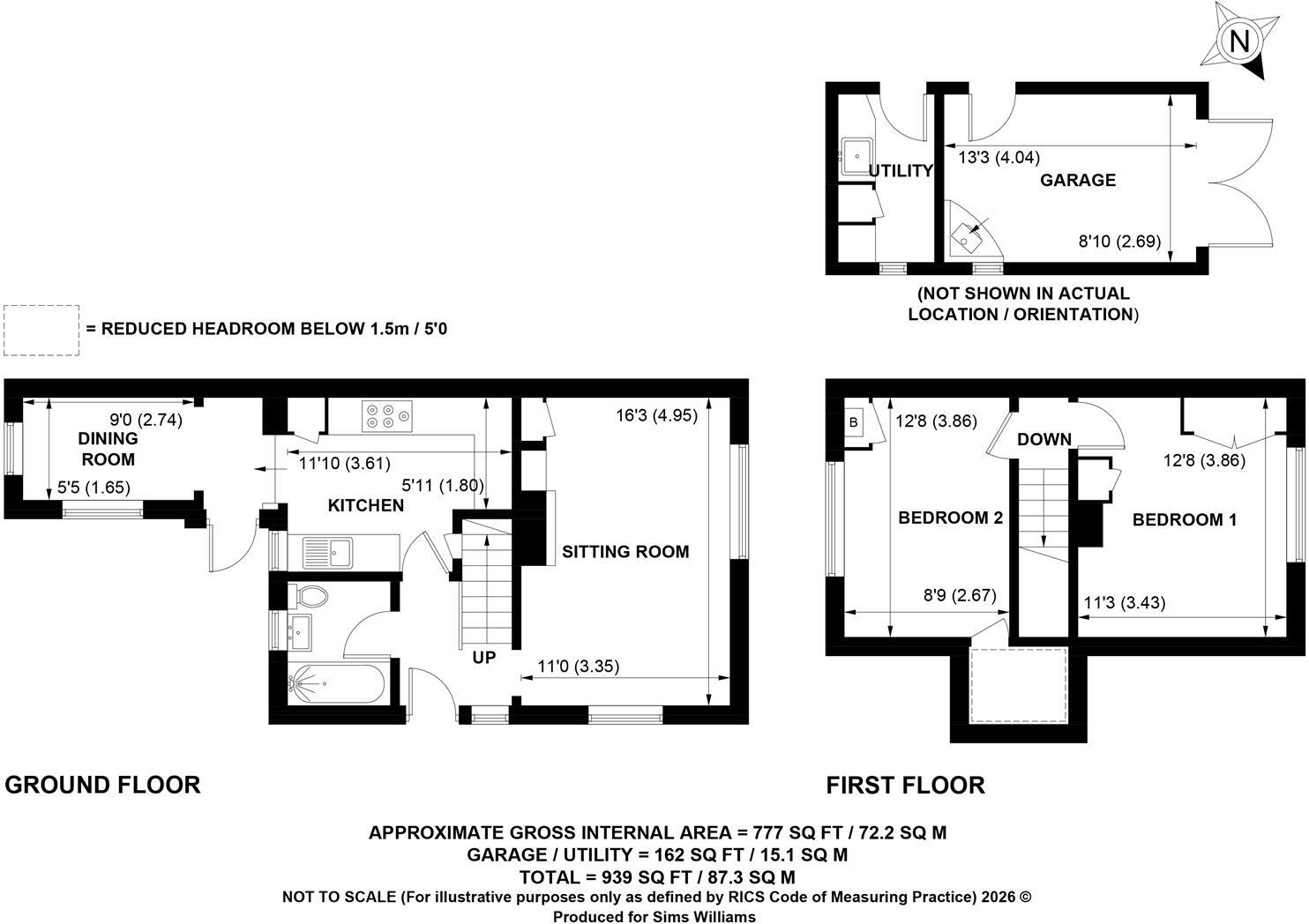 Orchard Side, Hunston floorplan