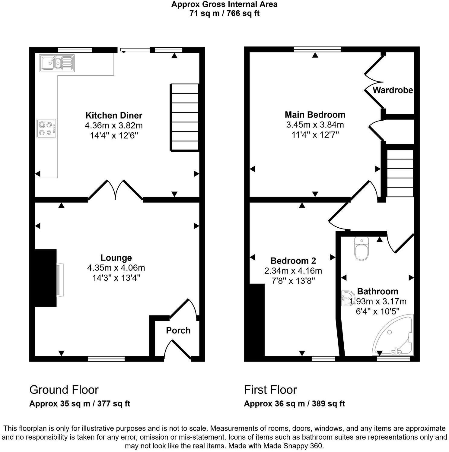 Preston Road, Standish, WN6 floorplan