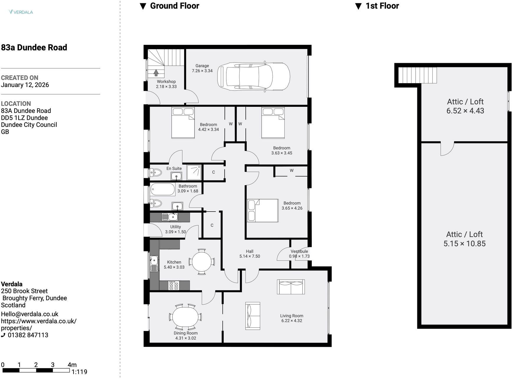 83a Dundee Road, Broughty Ferry, DD5 1LZ floorplan