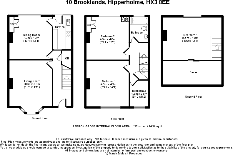 10 Brooklands, Hipperholme, HX3 8EE floorplan