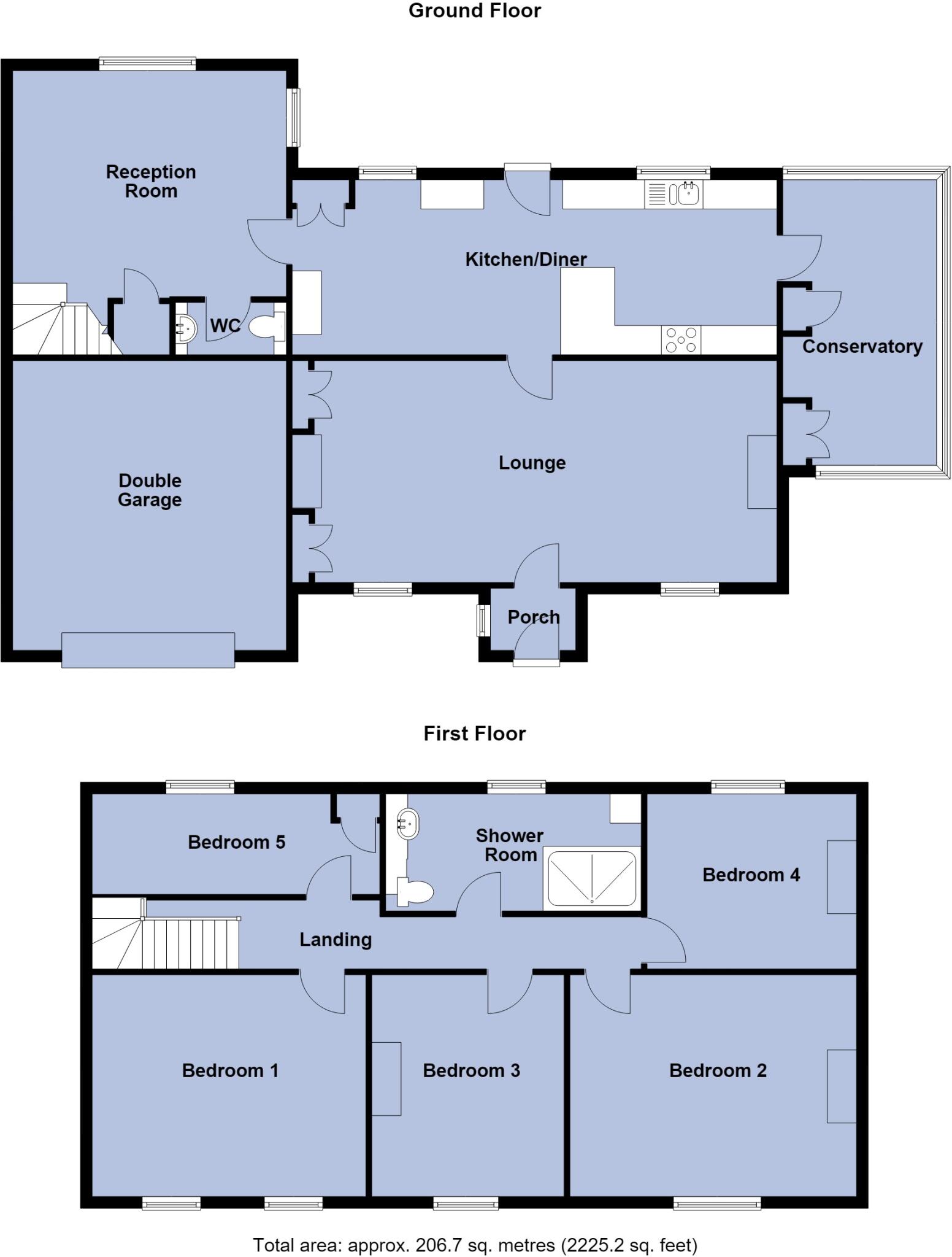 Langwood Hill Drove, Chatteris, Cambs, PE16 6XB floorplan