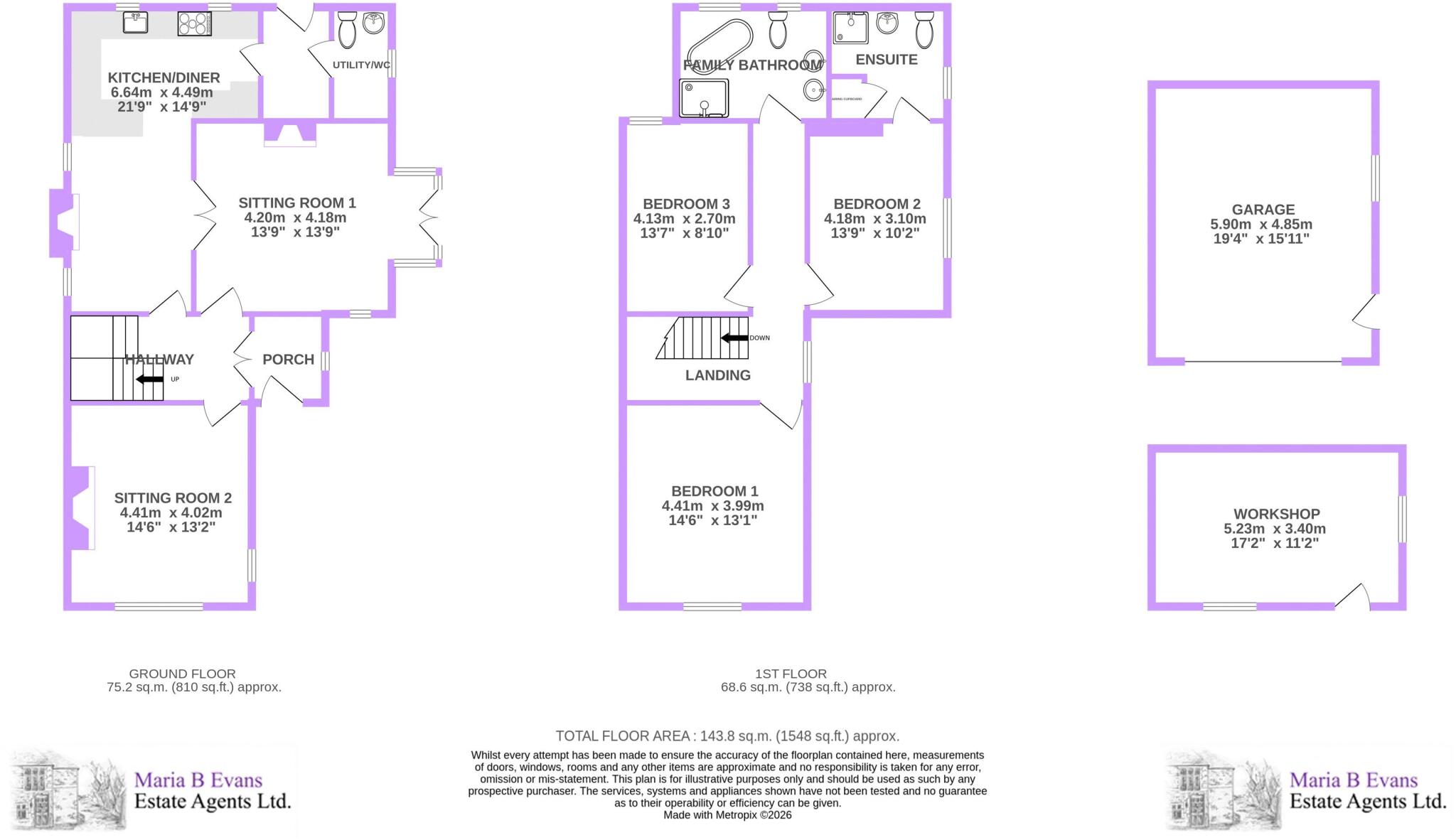 28 Ashfield Terrace, Appley Bridge WN6 9AG floorplan