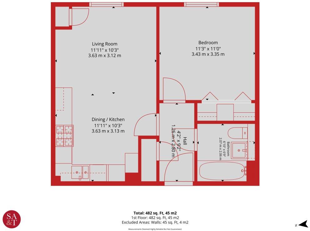 1/8 Wintour Lane, Currie, EH14 6AY floorplan