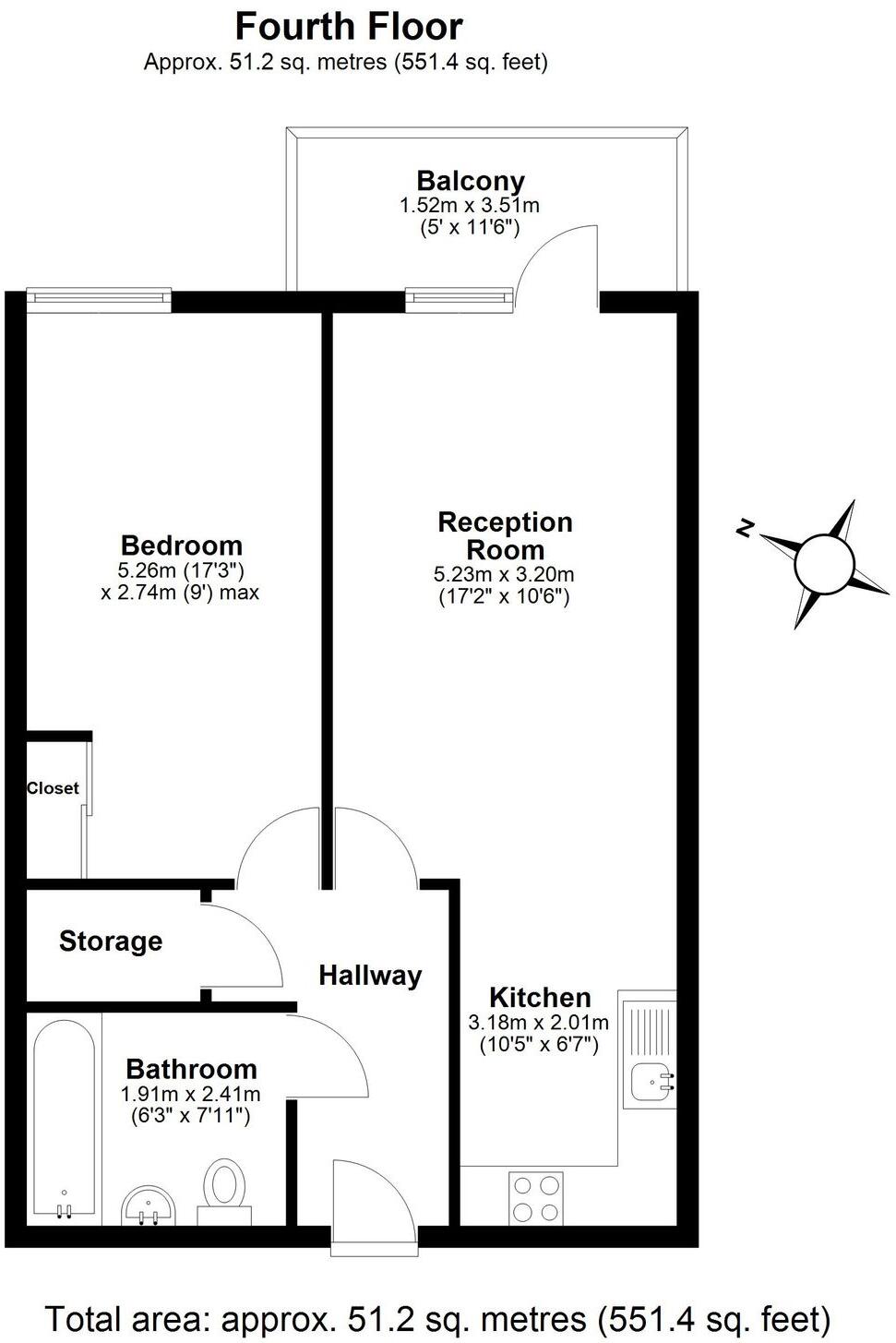 Roden Street, Atkins House, IG1 floorplan