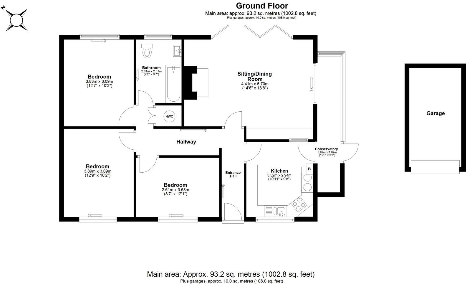 Atworth Lane, Neston, Corsham, Wiltshire, SN13 9TH floorplan
