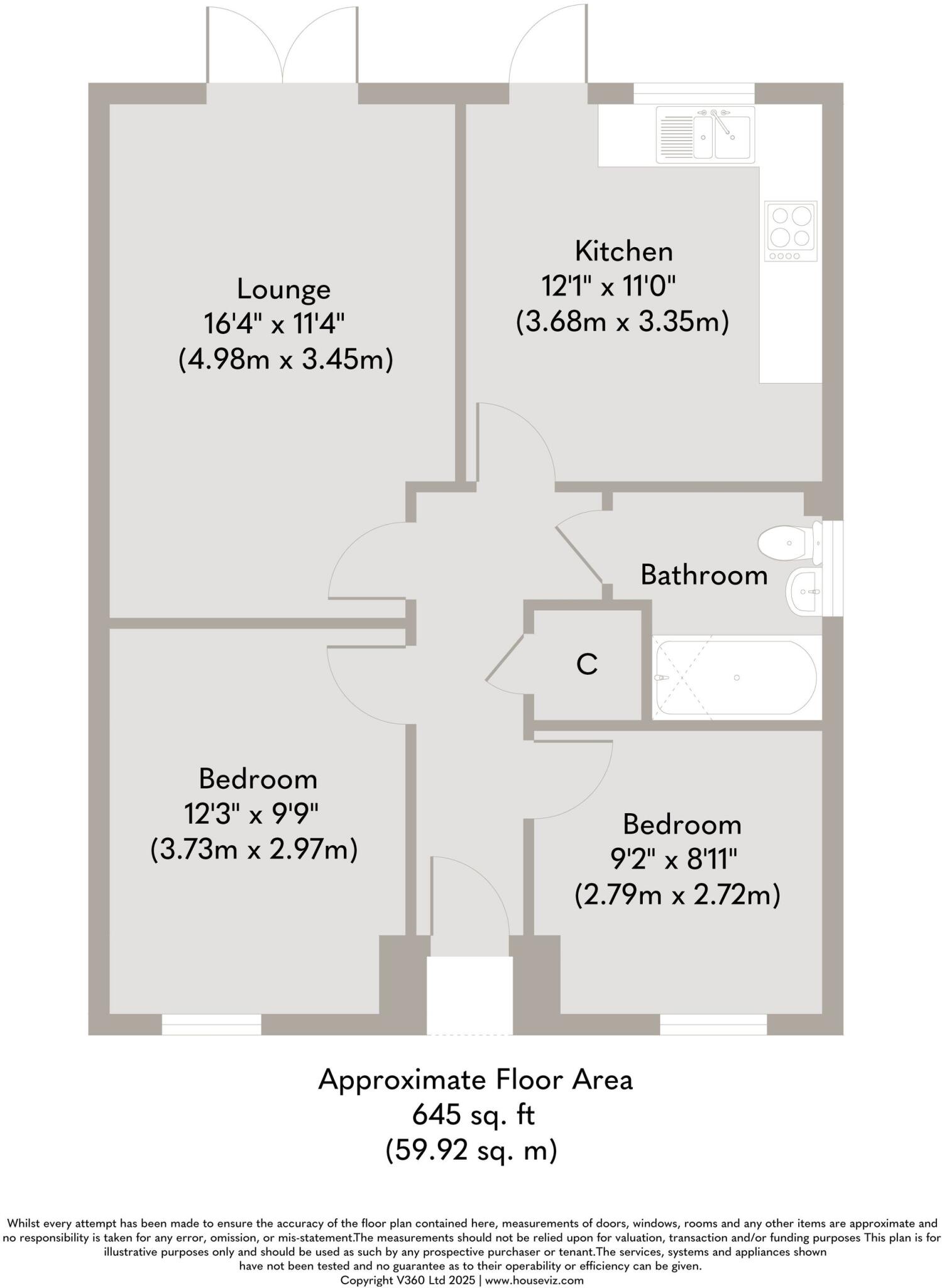Stylish Bungalow Near the Coast in Hunstanton floorplan