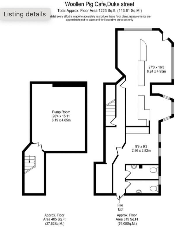 The Woolen Pig & First Floor Apartment, Duke Street, Southport, Merseyside, PR8 5DH floorplan
