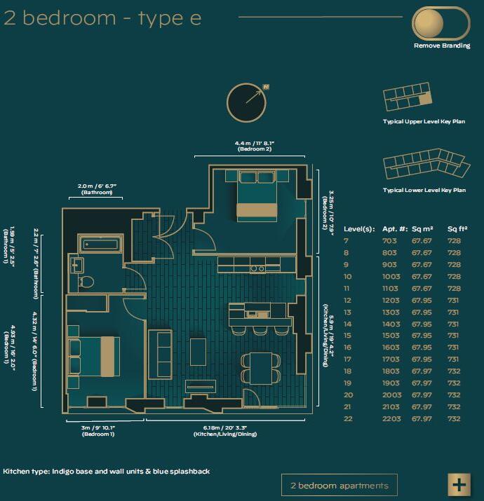 Novella New Bailey 15 Stanley Street M3 floorplan