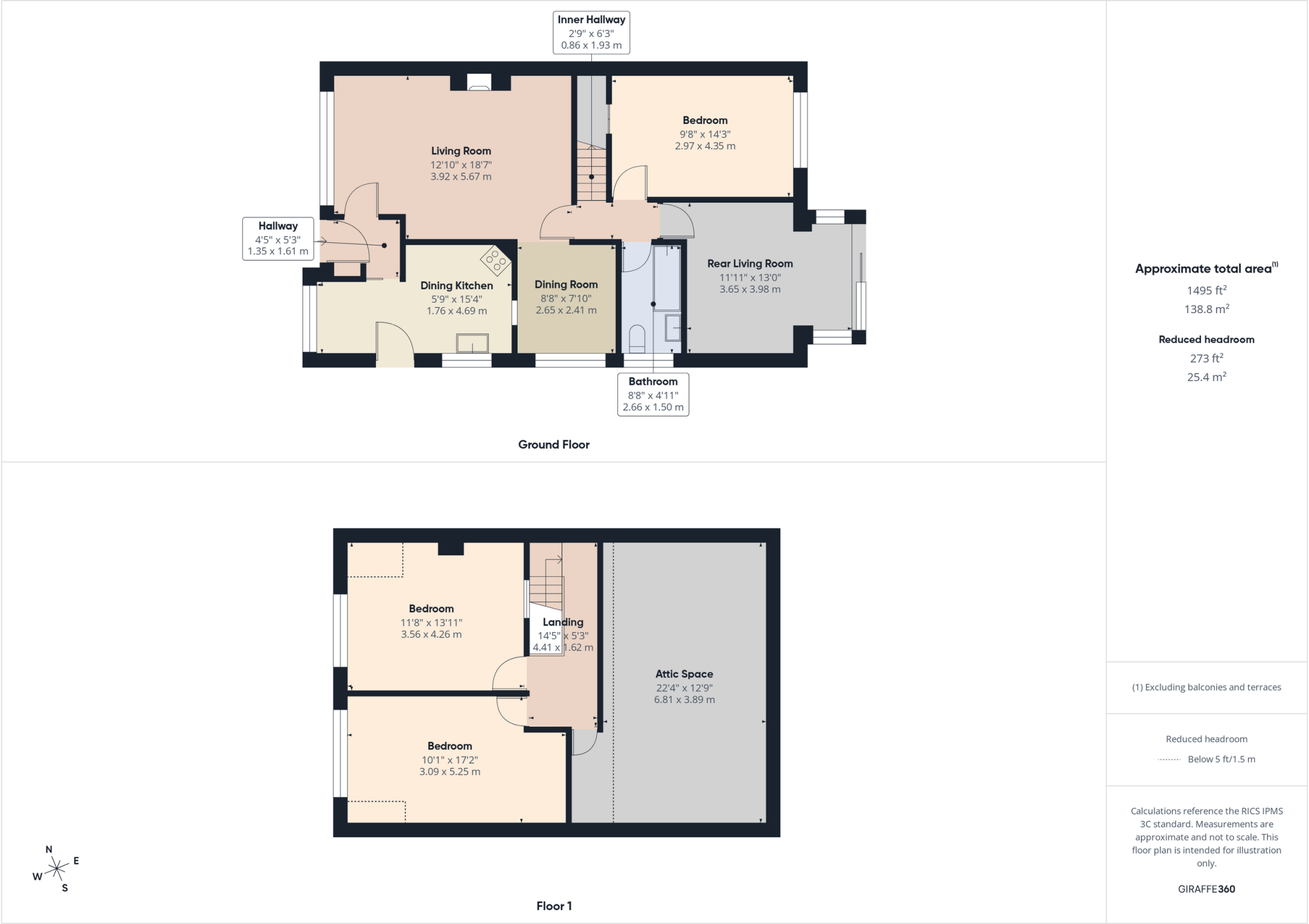 Gisborne Close, Mickleover floorplan