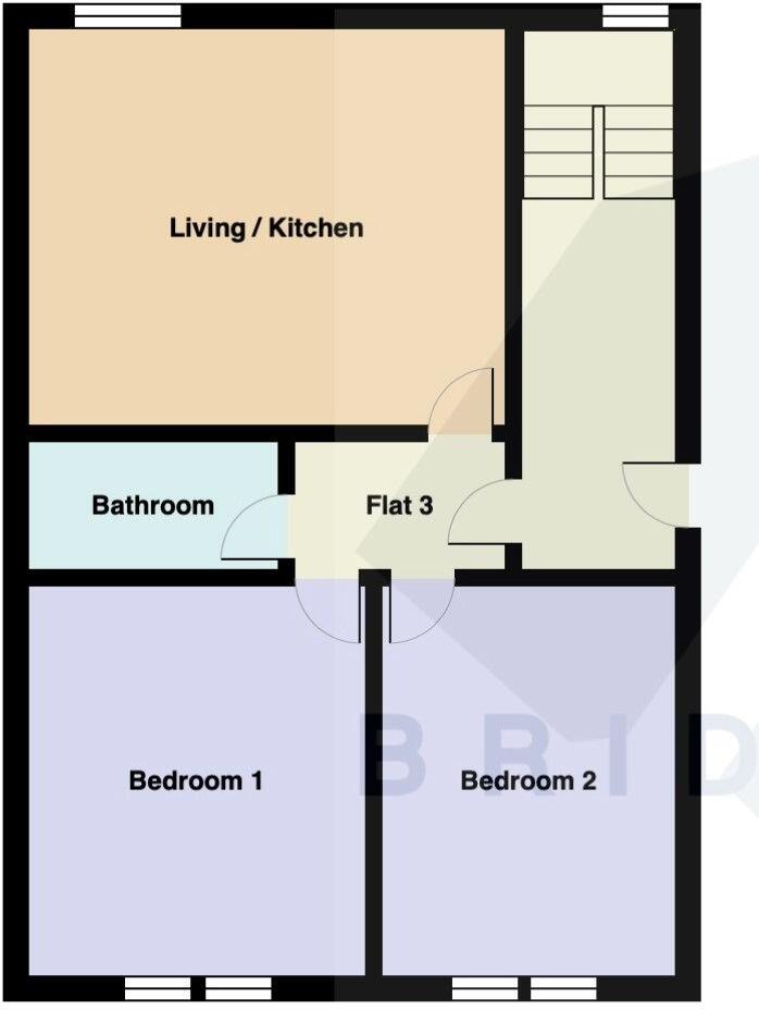 Flat 3,  Blue Pearl, Talbot Street, Maesteg floorplan