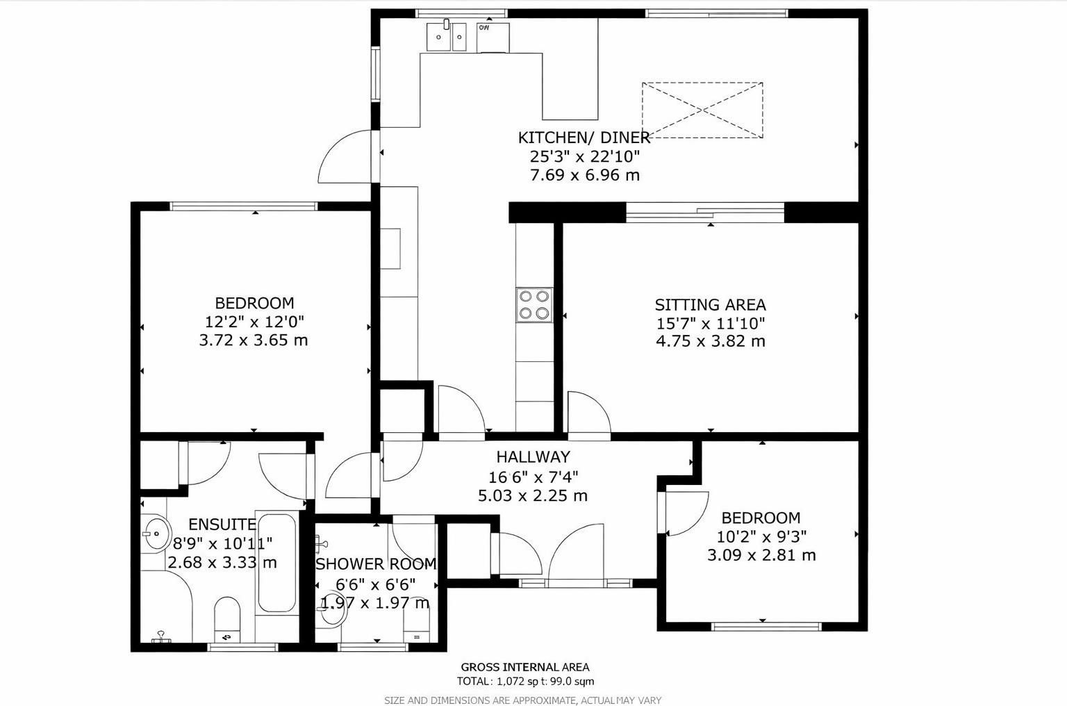 Elizabeth Close, Seaford floorplan