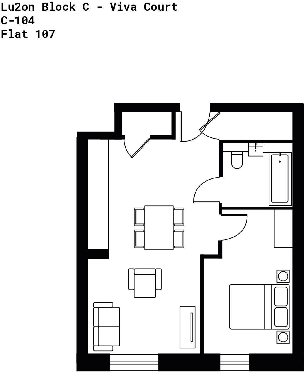 Kimpton Road, Luton, Bedfordshire, LU2 floorplan