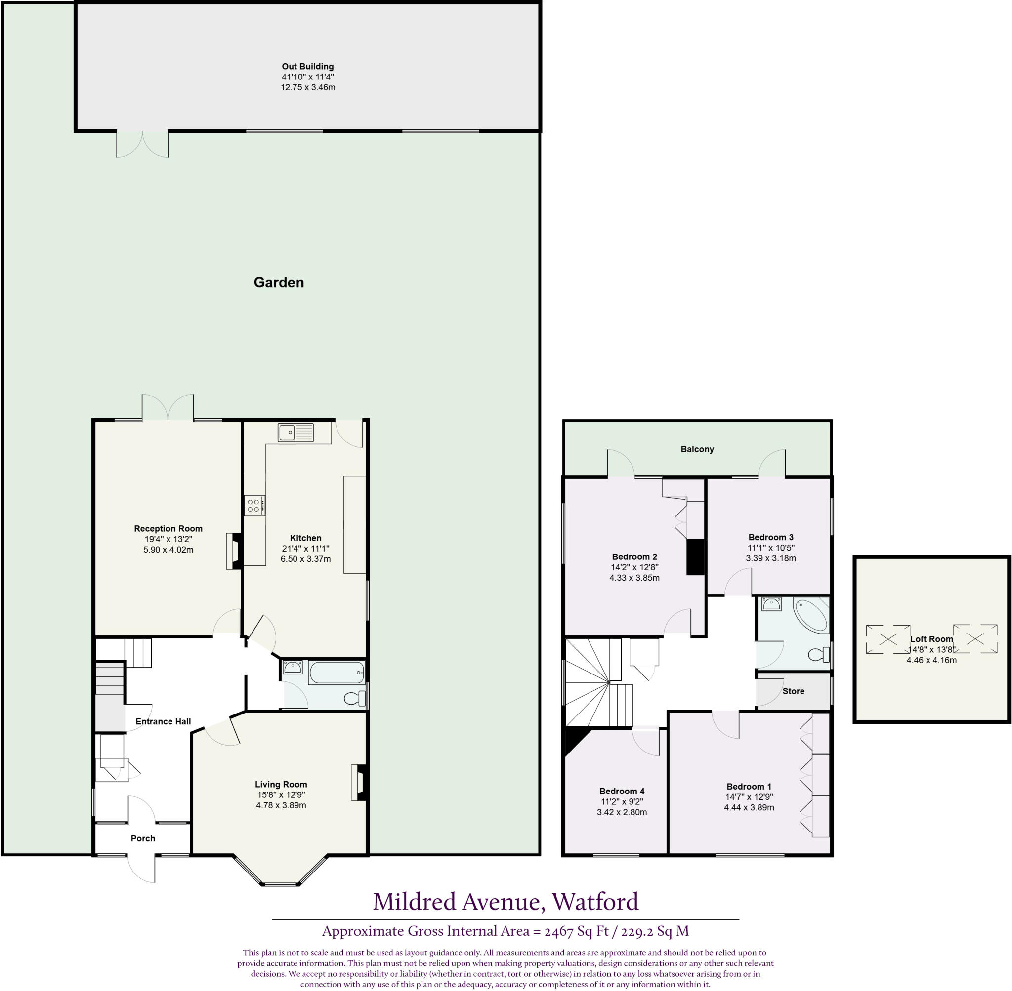 Mildred Avenue, Watford floorplan