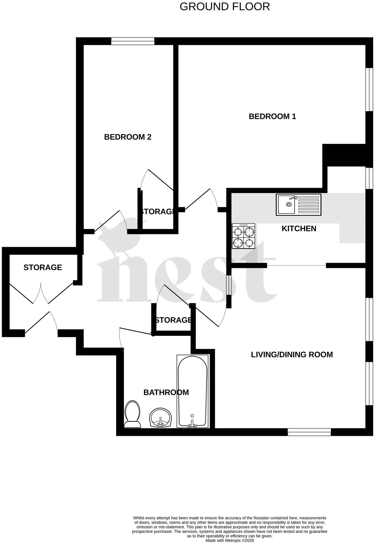 The Sidings, Mill Lane, Wiveliscombe floorplan