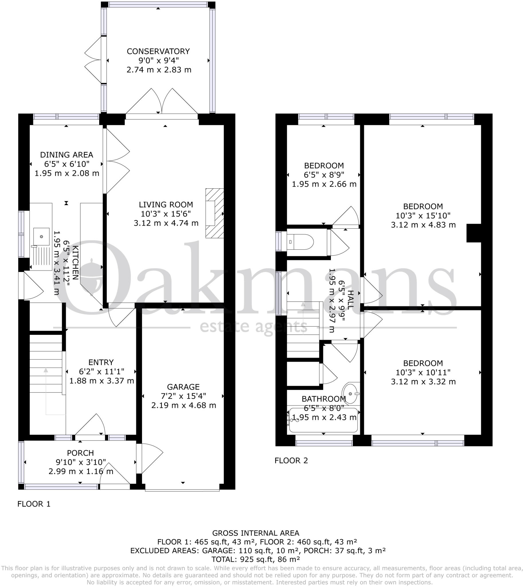 Meadow Road, Wythall, Birmingham, Worcestershire, B47 floorplan