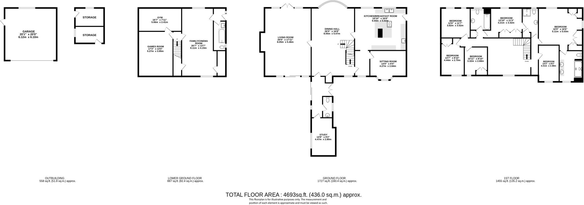 Oaklea Wood, Welwyn, Hertfordshire, AL6 floorplan