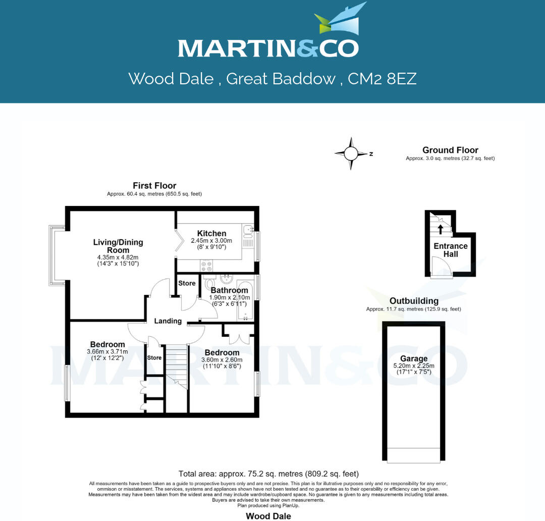 21, Wood Dale , Great Baddow  floorplan