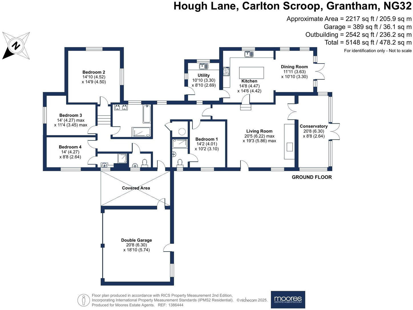 Stone Horse Farm, Carlton Scroop floorplan
