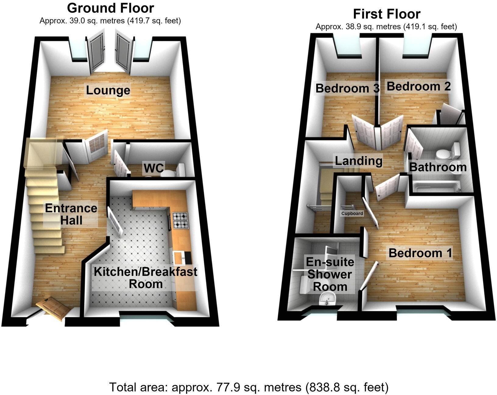 Bro Ger-Y-Nant, Caerphilly, CF83 floorplan