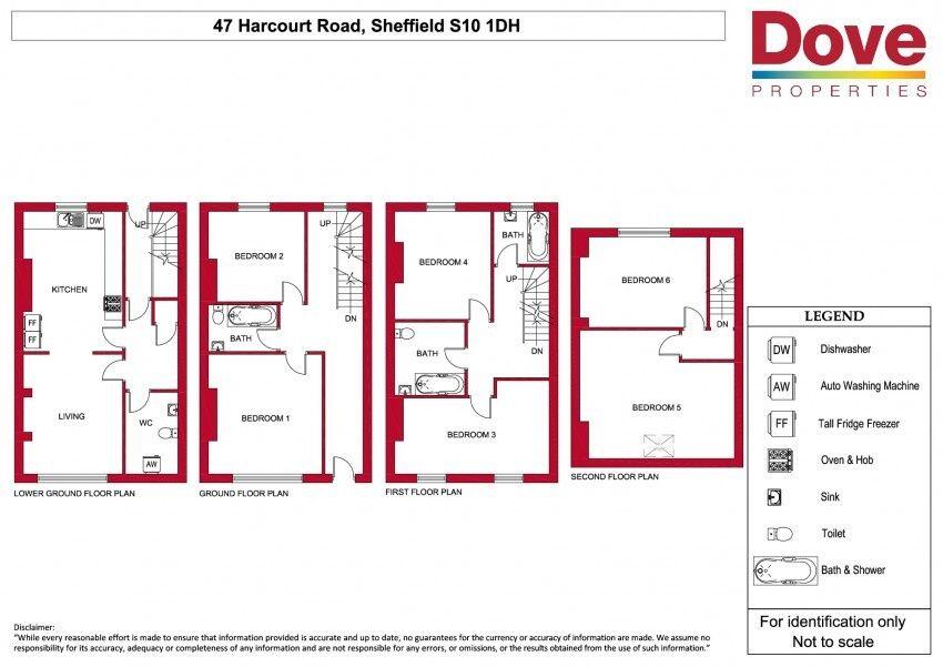 47 Harcourt Road, Crookesmoor floorplan