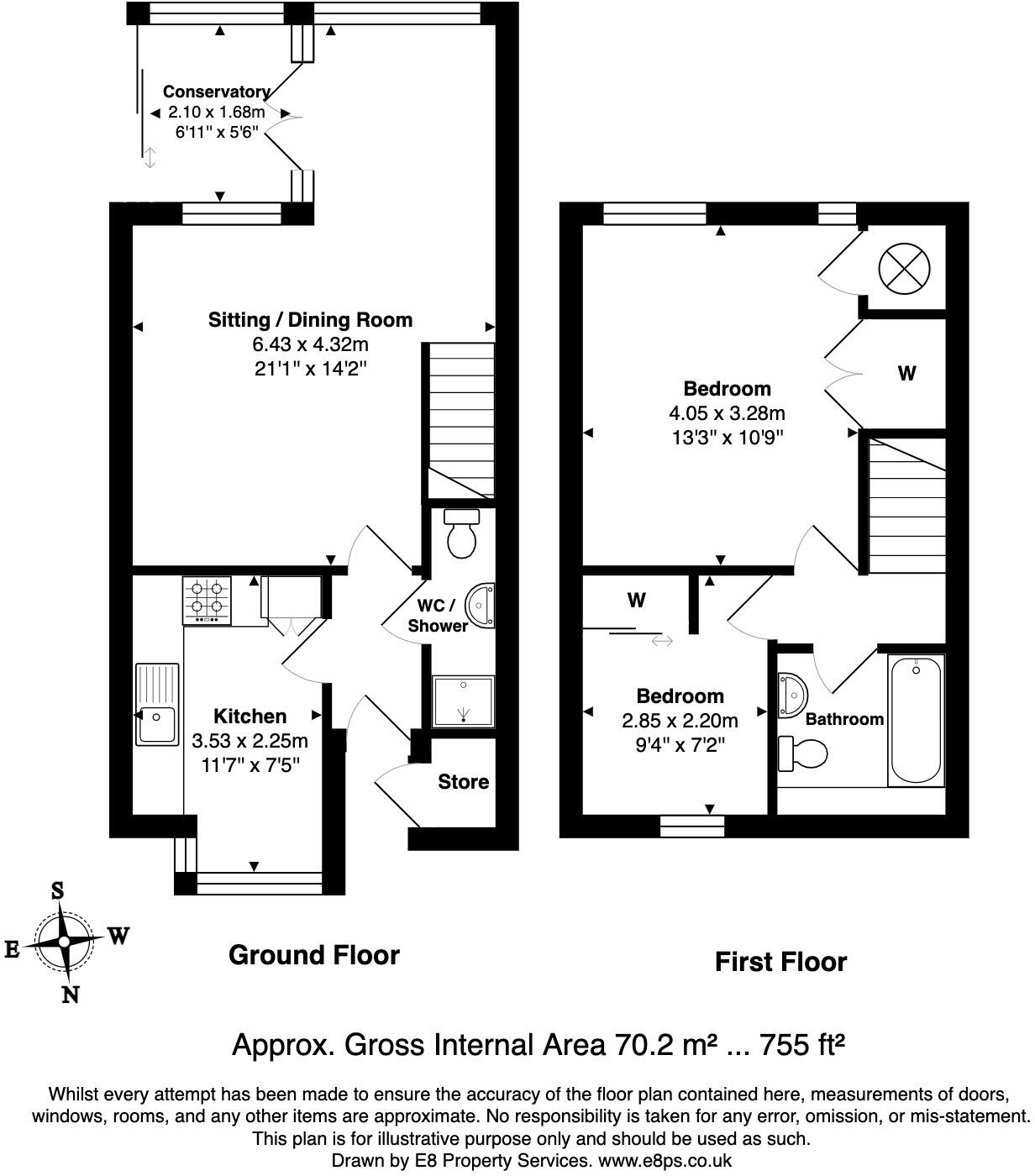 Mill Street Mews, Eynsham, Oxfordshire floorplan