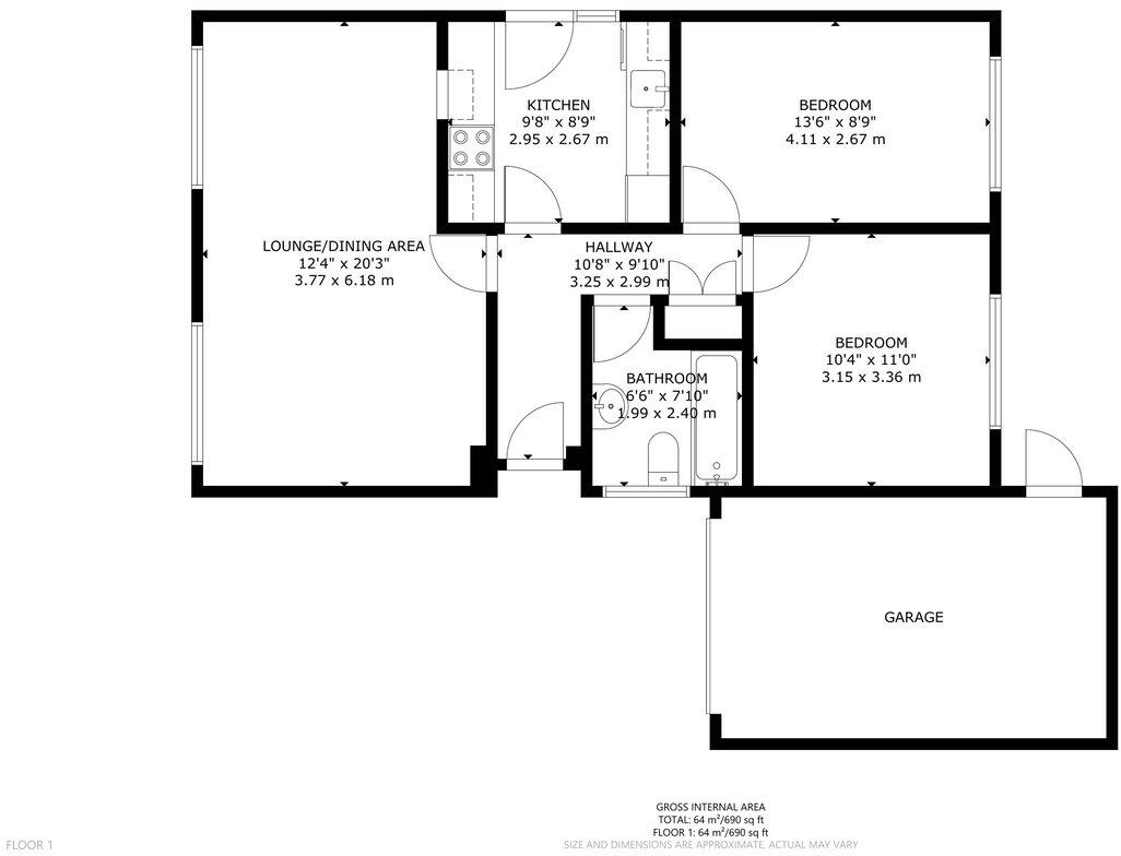 Dacre Road, Herstmonceux, Hailsham, BN27 floorplan