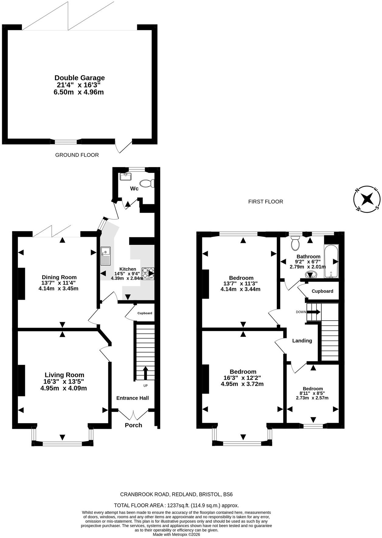 Cranbrook Road, Redland, Bristol, BS6 floorplan