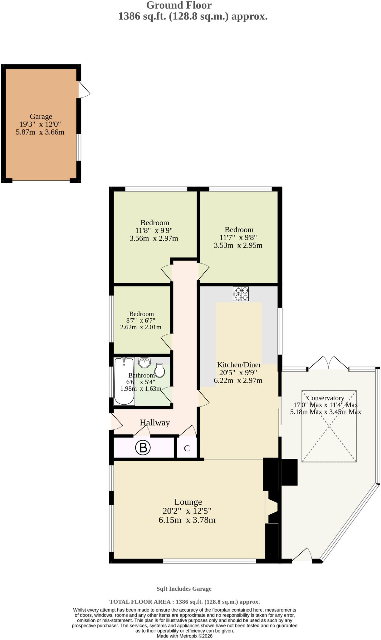 Miriam Close, Caister-On-Sea floorplan