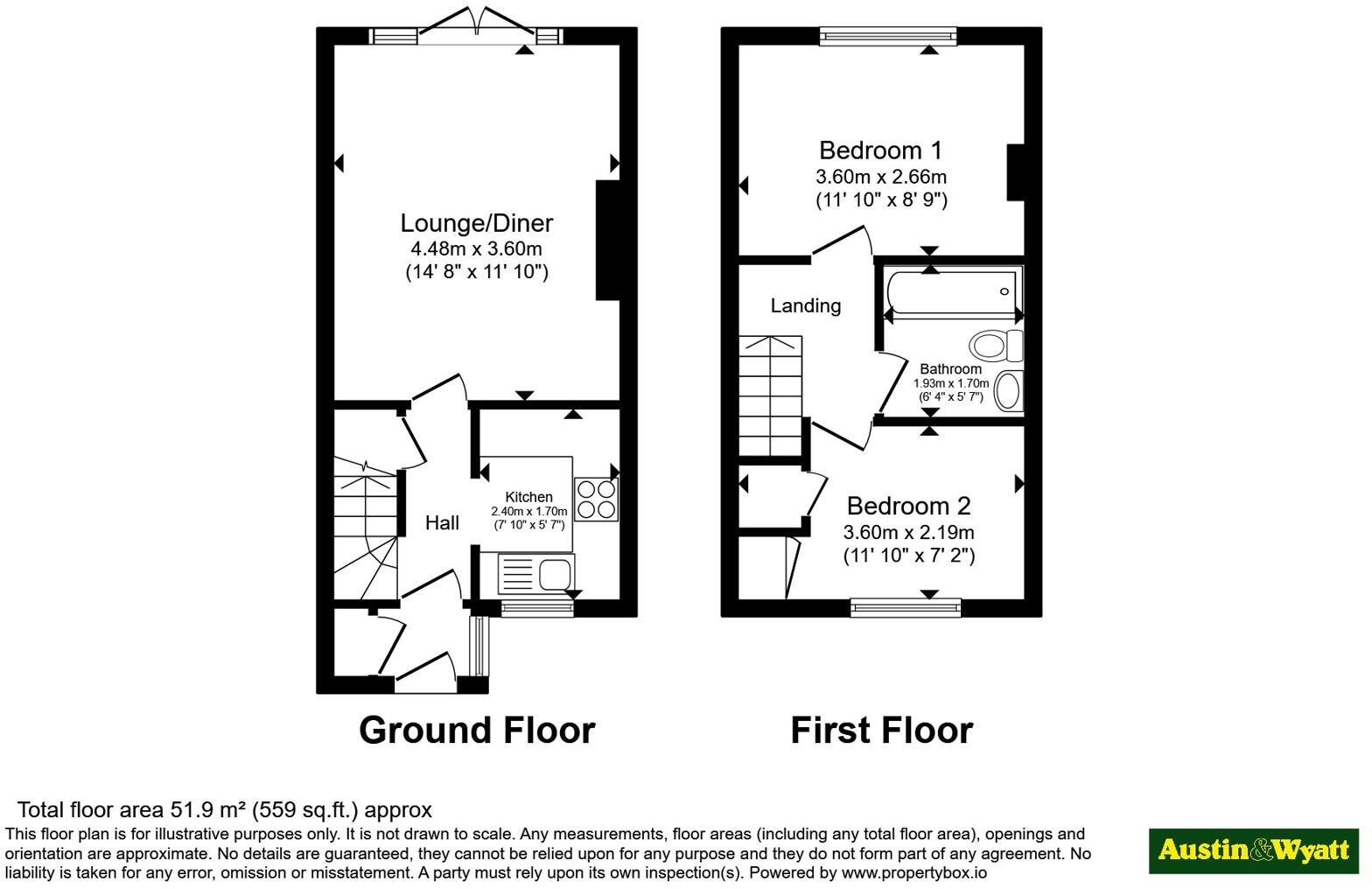 Viscount Walk, Bearwood, Bournemouth, Dorset, BH11 floorplan