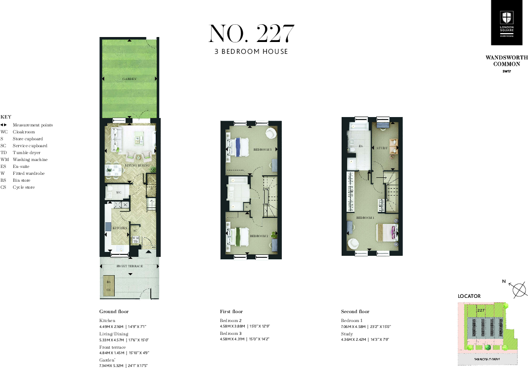 Bicknell Way,
London,
SW17 0FD floorplan