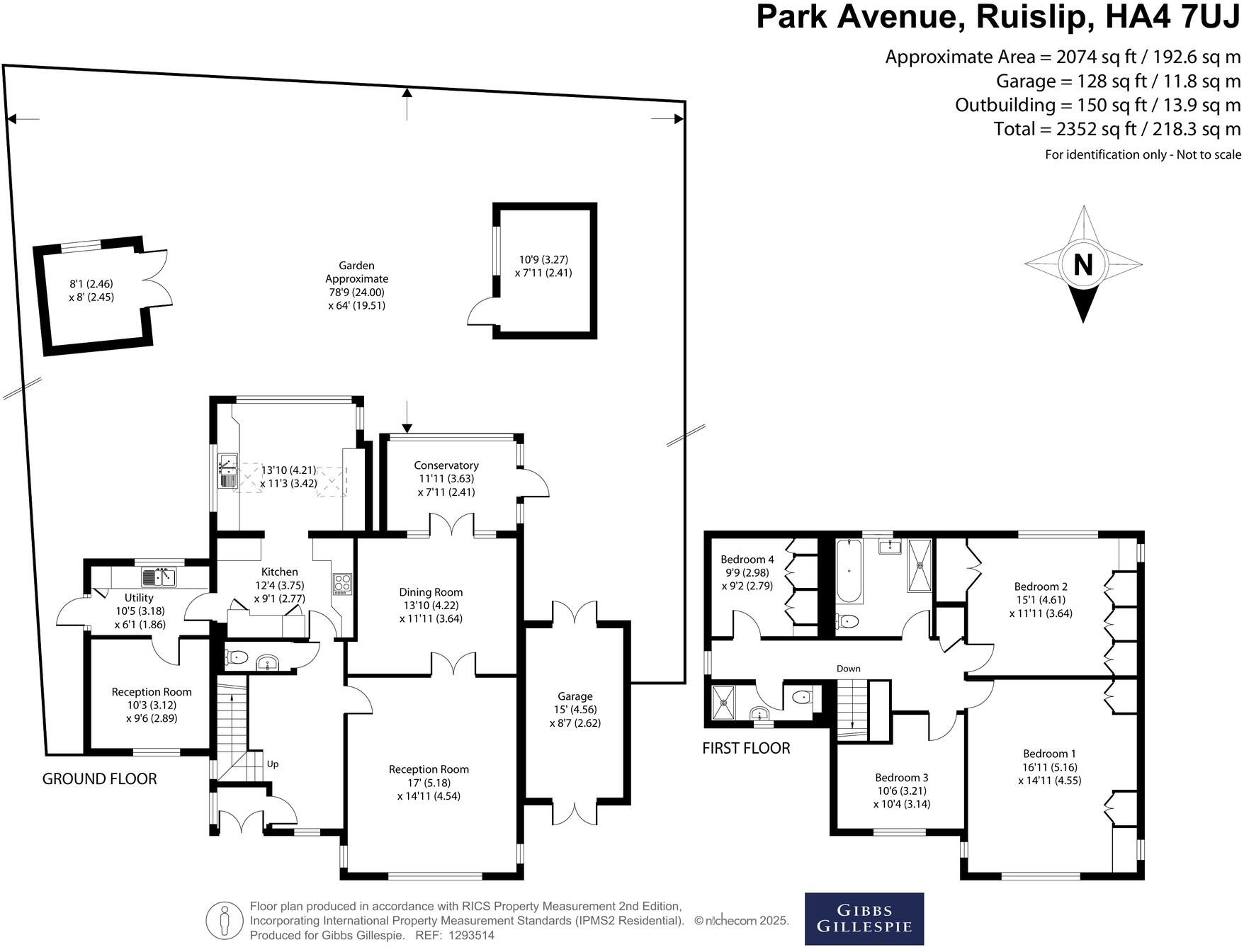 Park Avenue, Ruislip, Middlesex floorplan