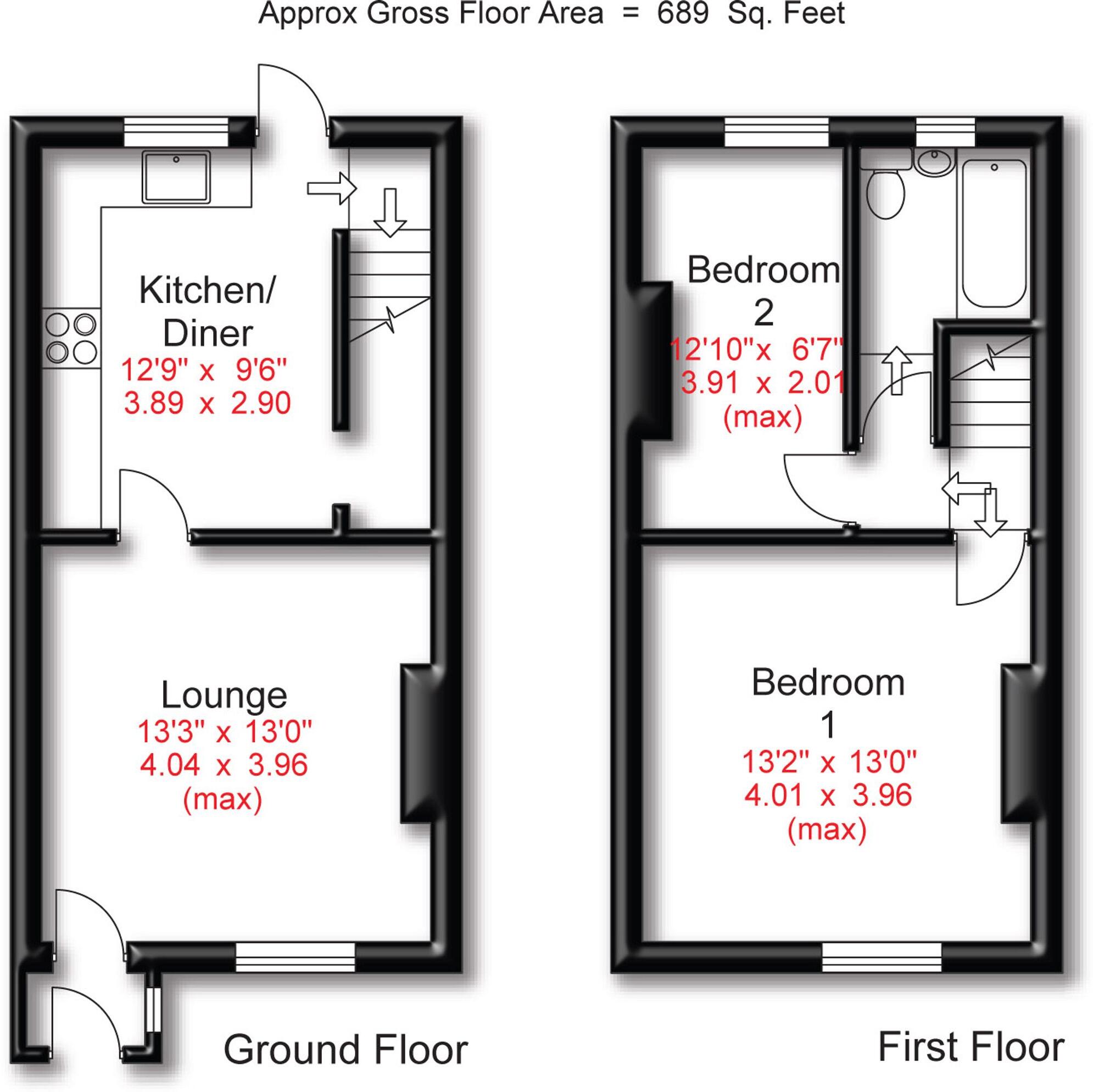 Meadow Lane, Disley, SK12 floorplan