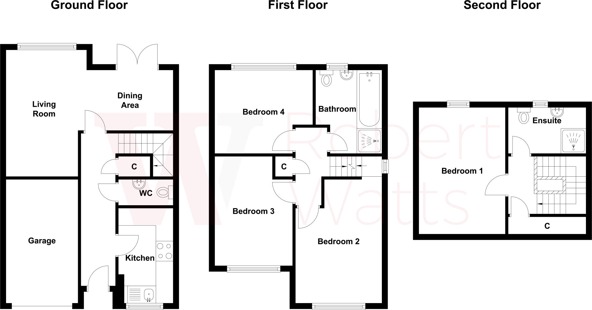 Whitehead Close, Laisterdyke, Bradford, West Yorkshire, BD4 floorplan