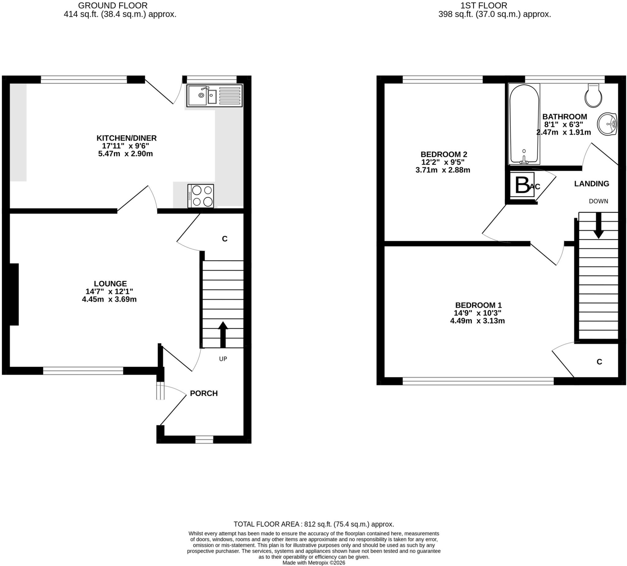 Meadow Road, Yeovil, BA21 5PD floorplan