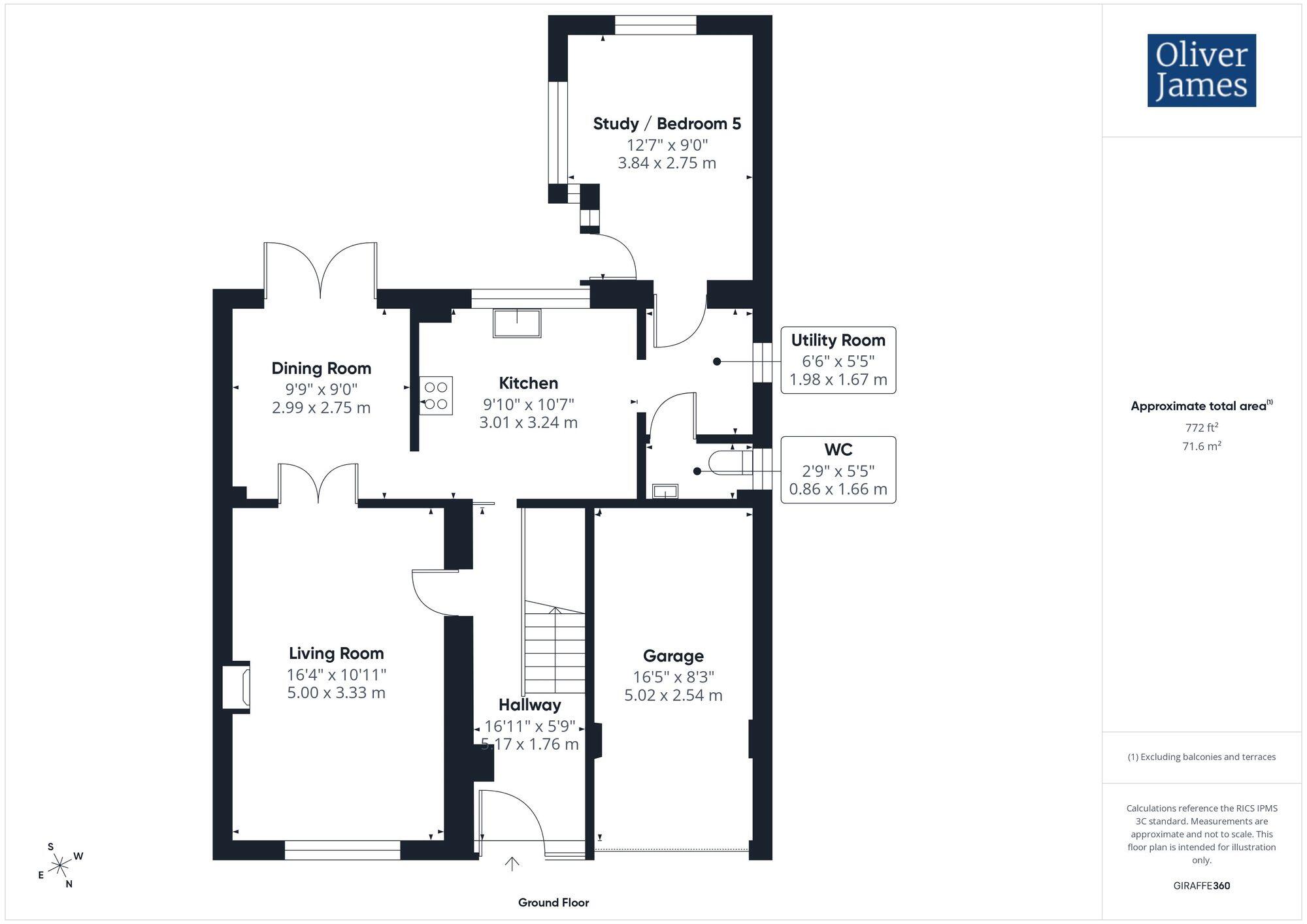 Derwent Close, Stukeley Meadows, Huntingdon. floorplan