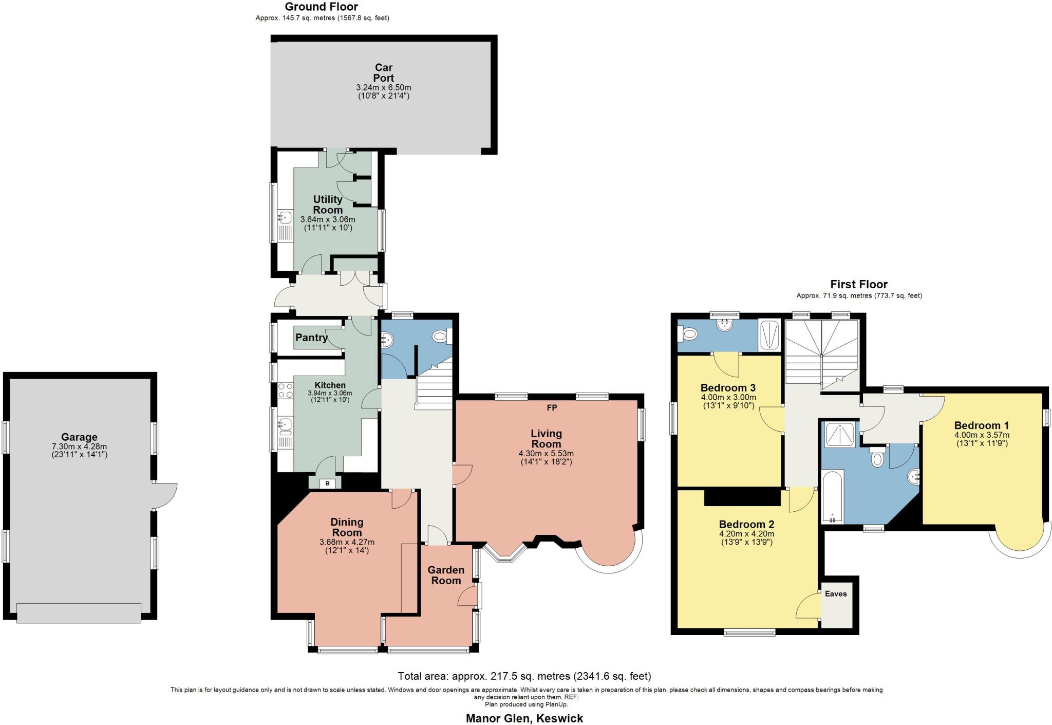 Manor Glen, Ambleside Road, Keswick, CA12 4AG floorplan