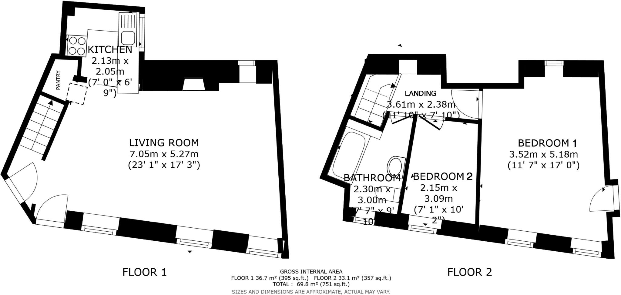 Trewidden, Back Road, Calstock floorplan
