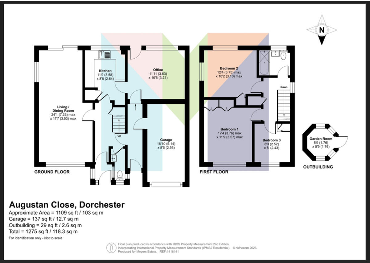Augustan Close, Dorchester, DT1 2 floorplan
