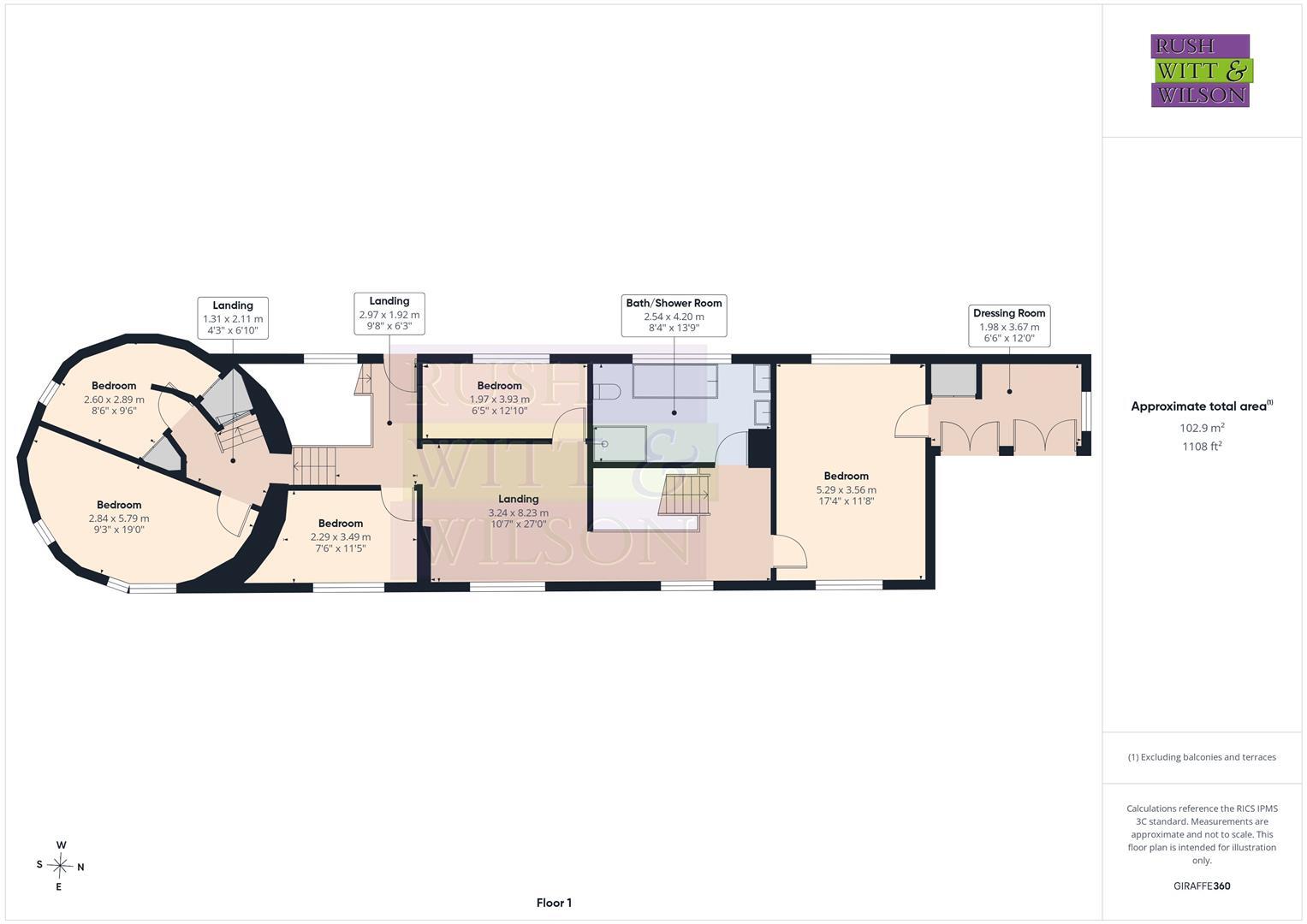 Peppering Eye, Battle floorplan