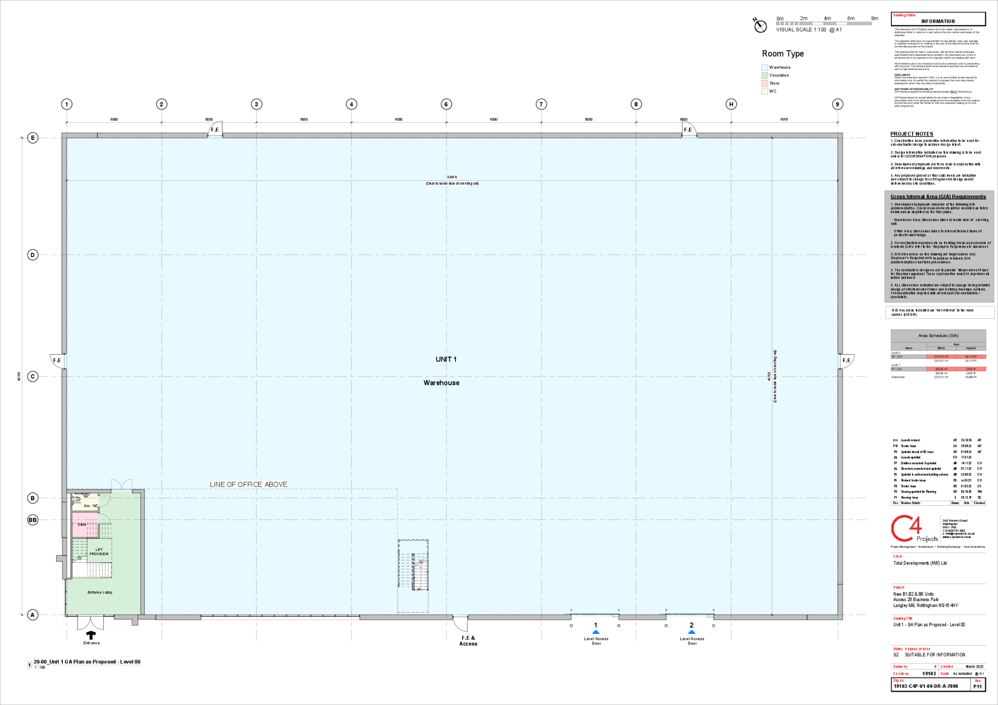 19103C4PV100DRA2000_P11 Unit 1 GA Plan as Proposed Level 00.pdf